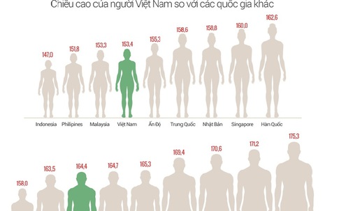 Vì sao đàn ông Việt lùn thứ 3 châu Á?