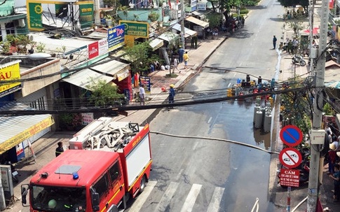 Vụ phóng hỏa đốt cửa hàng gas ở TP Hồ Chí Minh: May cho dân là cây xăng an toàn