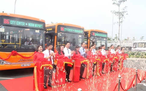 Nội thất xe buýt “5 sao” chạy sân bay Nội Bài – trung tâm Hà Nội