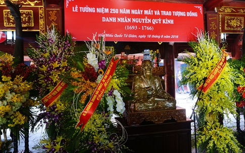 Lễ tưởng niệm 250 năm ngày mất và Trao tượng đồng Danh nhân Nguyễn Quý Kính