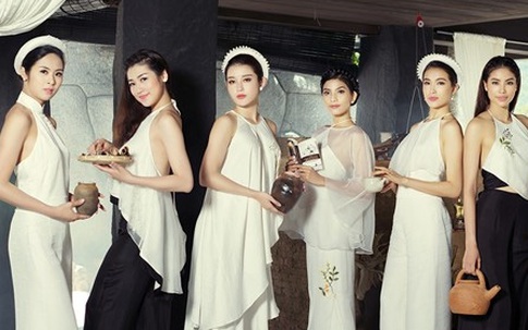 Dàn Hoa hậu, á hậu Việt diện yếm đào duyên dáng