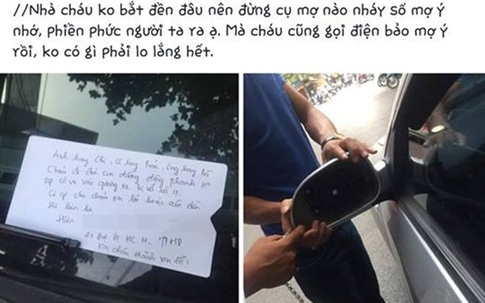 Làm vỡ gương xe và bài học về xin lỗi