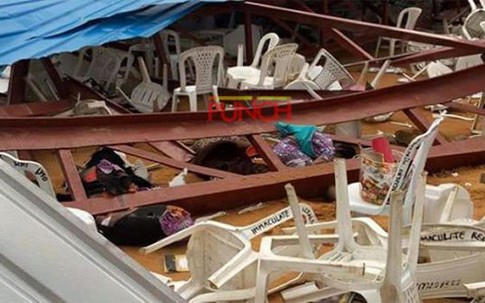Cảnh tượng kinh hoàng vụ sập nhà thờ làm 160 người chết