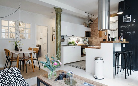 Đẹp mê ly căn hộ 47m² trang trí theo phong cách Scandinavian