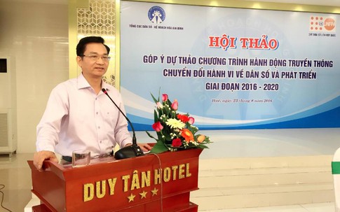 Hội thảo góp ý Dự thảo Chương trình hành động truyền thông chuyển đổi hành vi về DS-KHHGĐ giai đoạn 2016-2020