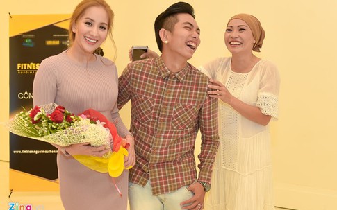 Phương Thanh vui vẻ hội ngộ vợ chồng Khánh Thi