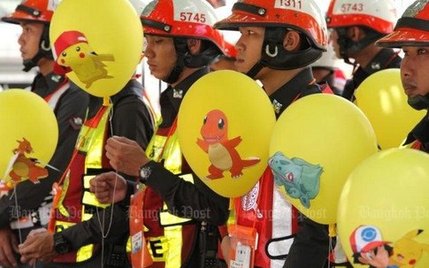 Cảnh sát sẽ bắt người chơi Pokemon Go trên đường phố Bangkok