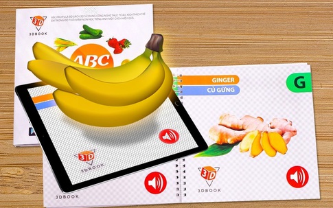 Cùng bé khám phá thế giới rau – củ - quả qua sách 3D