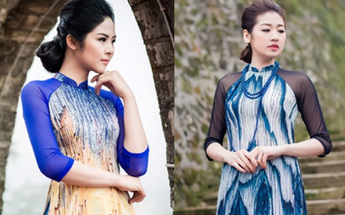 Ngọc Hân, Tú Anh diện áo dài trong tiết trời lạnh giá
