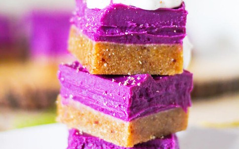 Làm bánh khoai lang tím không cần lò nướng