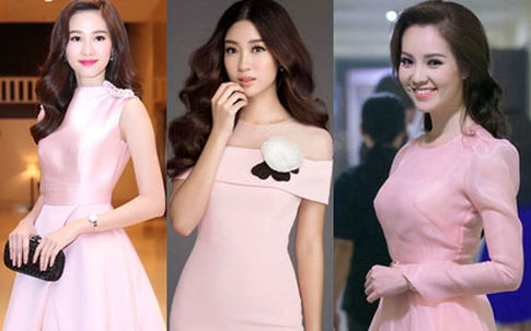 Hoa hậu, Á hậu nào mặc váy hồng pastel cũng đẹp