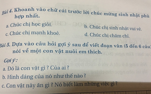 Học sinh thành phố chật vật làm văn tả con vật