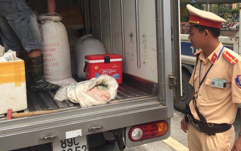 Bắt giữ 1 tấn nội tạng động vật thối đang trên đường đi tiêu thụ