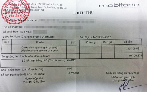 Khách hàng “tố” bị Mobifone thu cước 2 lần/tháng