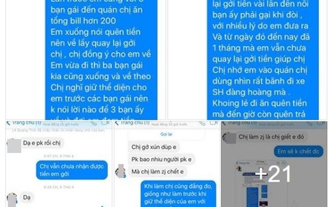 'Soái ca SH' dẫn bạn gái đi ăn, quỵt 200.000 đồng mãi không trả?