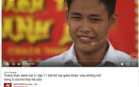 Clip phần thi của 'Hot boy trà sữa' chạm 5,5 triệu lượt xem