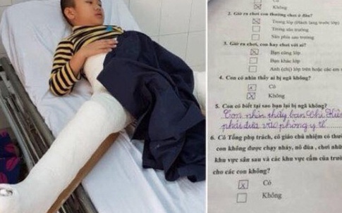 Kết luận điều tra vụ học sinh bị taxi tông gãy chân ở trường tiểu học Nam Trung Yên