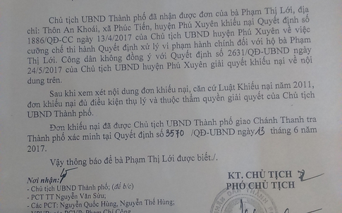 Huyện Phú Xuyên (Hà Nội): Thành phố vào cuộc vụ đất ở của dân bị biến thành hành lang ATGT