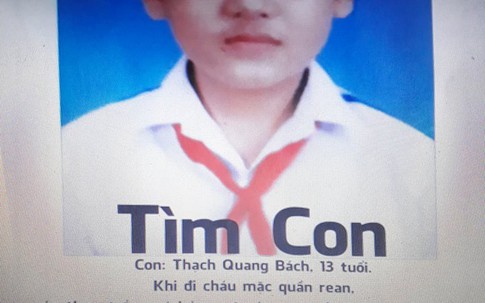 Đã tìm thấy nam sinh lớp 7 ở Quảng Ngãi mất tích trên đường đi học về