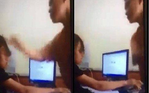 Xôn xao clip Phó giám đốc Trung tâm văn hoá TP. Móng Cái hành hung nhân viên kế toán