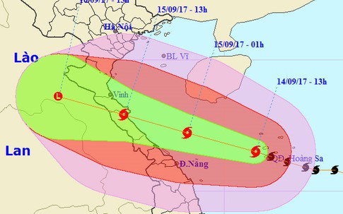 Sáng mai, bão số 10 đổ bộ Nghệ An - Quảng Trị