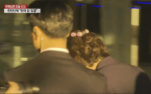 Chánh án phế truất Tổng thống Park đeo lô cuốn tóc hồng đến tòa