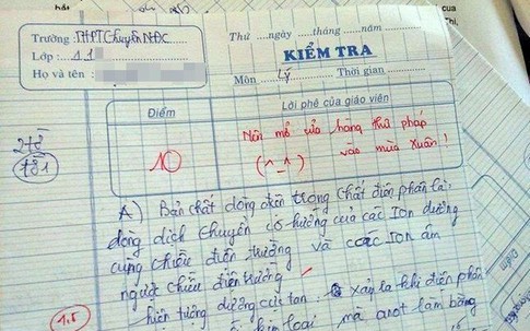 Những lời phê 'khó đỡ' của thầy cô
