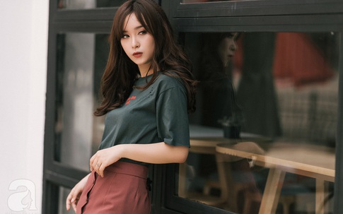 Áo phông: chưa cần phải phá cách, cứ kết hợp đơn giản thế này là đẹp lắm rồi!