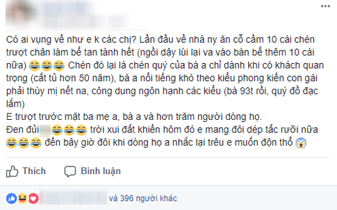 Các nàng vụng về kể kỷ niệm ngày đầu về ra mắt nhà chồng: Cô làm đổ mâm vỡ bát, cô gọi bố chồng bằng ông