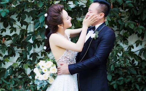 Chồng đại gia của Vy Oanh lần đầu lộ diện đúng dịp Valentine sau bao năm giấu mặt