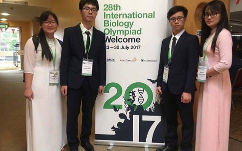 Việt Nam giành huy chương vàng Olympic Sinh học quốc tế