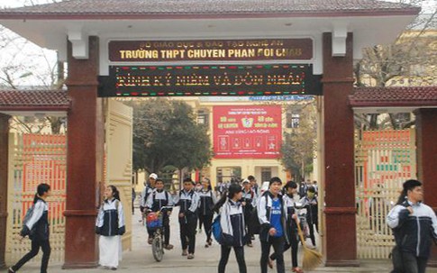 Công bố điểm chuẩn vào lớp 10 trường THPT chuyên Phan Bội Châu