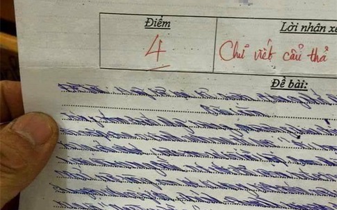 Bài văn chữ xấu "hiểu chết liền": Giáo viên chấm điểm 4 lên tiếng