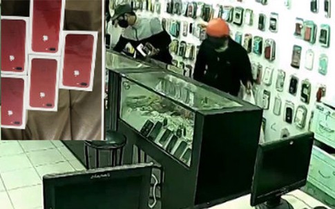 Trộm đu dây vào siêu thị trộm iphone 7, bảo vệ nằm im giả vờ ngủ