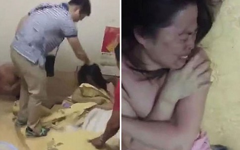 Chồng đánh vợ túi bụi vì bắt quả tang vợ trên giường cùng nhân tình