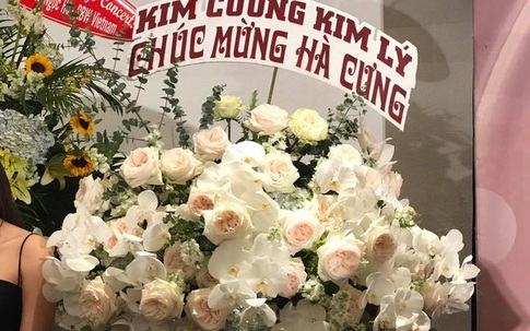 Lẵng hoa "Kim Cương, Kim Lý" và gọi Hà Hồ là "cưng" đang hot nhất hôm nay!