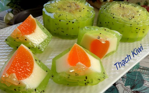Bánh trung thu thạch trái cây đẹp như hoa