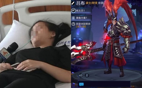 Cô gái trẻ mù một bên mắt do chơi game trên điện thoại cả ngày