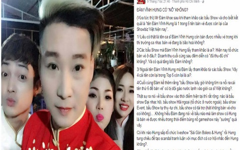 Đàm Vĩnh Hưng gay gắt trách mắng 'đồng nghiệp'