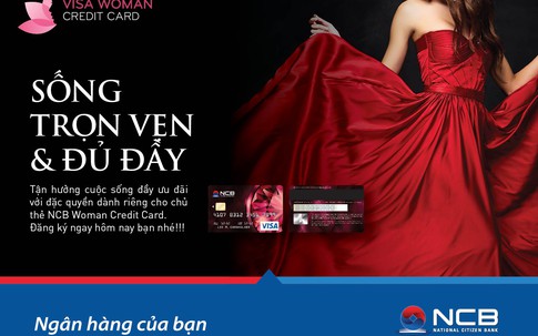 Mua sắm thả ga với thẻ tín dụng NCB Visa Woman credit card