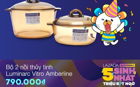 Nhiều ưu đãi hấp dẫn dành cho sản phẩm gia đình trong dịp sinh nhật Lazada