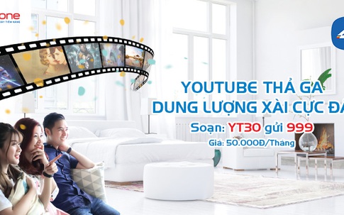 Xem Youtube tẹt ga chỉ với 50.000 đ/tháng cùng MobiFone