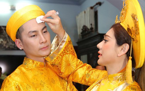 Lâm Khánh Chi được nhà chồng cho cả mâm vàng cưới