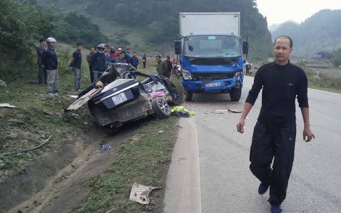 Tai nạn giao thông thảm khốc trên Quốc lộ 6, 4 người tử vong tại chỗ