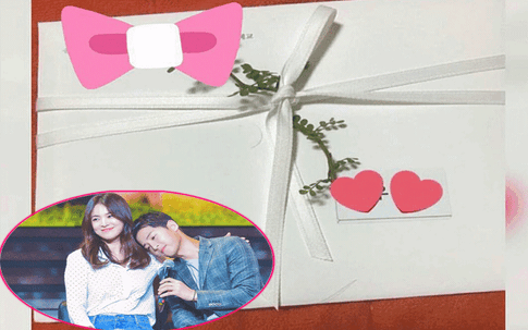 Tấm thiệp cưới được mong chờ nhất của Song Joong Ki và Song Hye Kyo đã xuất hiện?