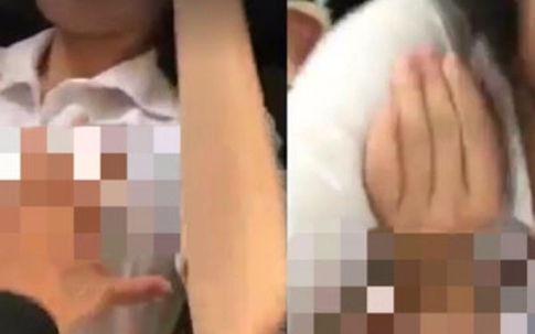 Clip sờ soạng vòng một nhiều bạn nữ trong lớp gây phản cảm