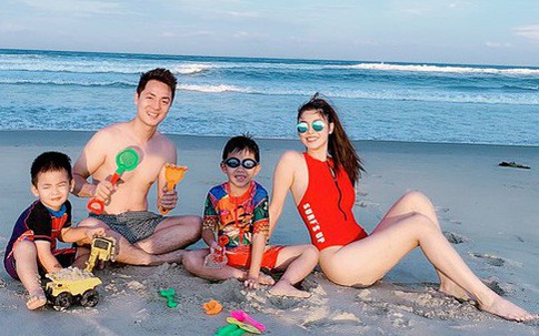 Vợ xinh đẹp của Đăng Khôi khoe ảnh gia đình đi chơi khiến ai cũng ghen tị