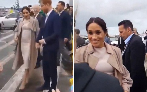 Meghan bất ngờ nhận ra bạn giữa 'rừng' người hâm mộ