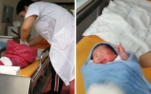 Bé sơ sinh thoát chết nhờ tán cây sau khi bị bố ném từ trên núi