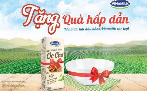 Chương trình khuyến mãi hấp dẫn của Sữa đậu nành Vinamilk trong tháng 12/2018